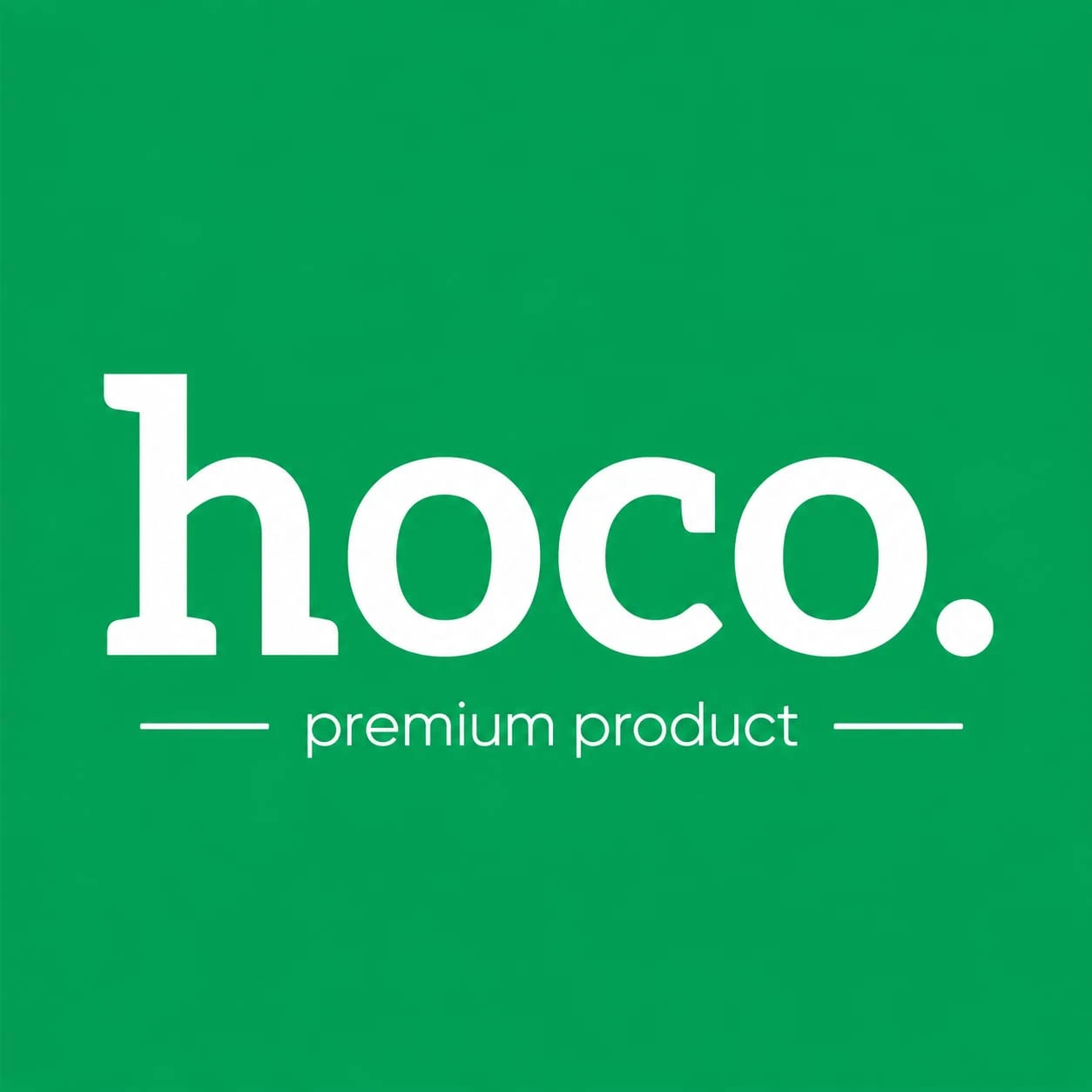 HOCO Premium Product Brand Logo Green Background