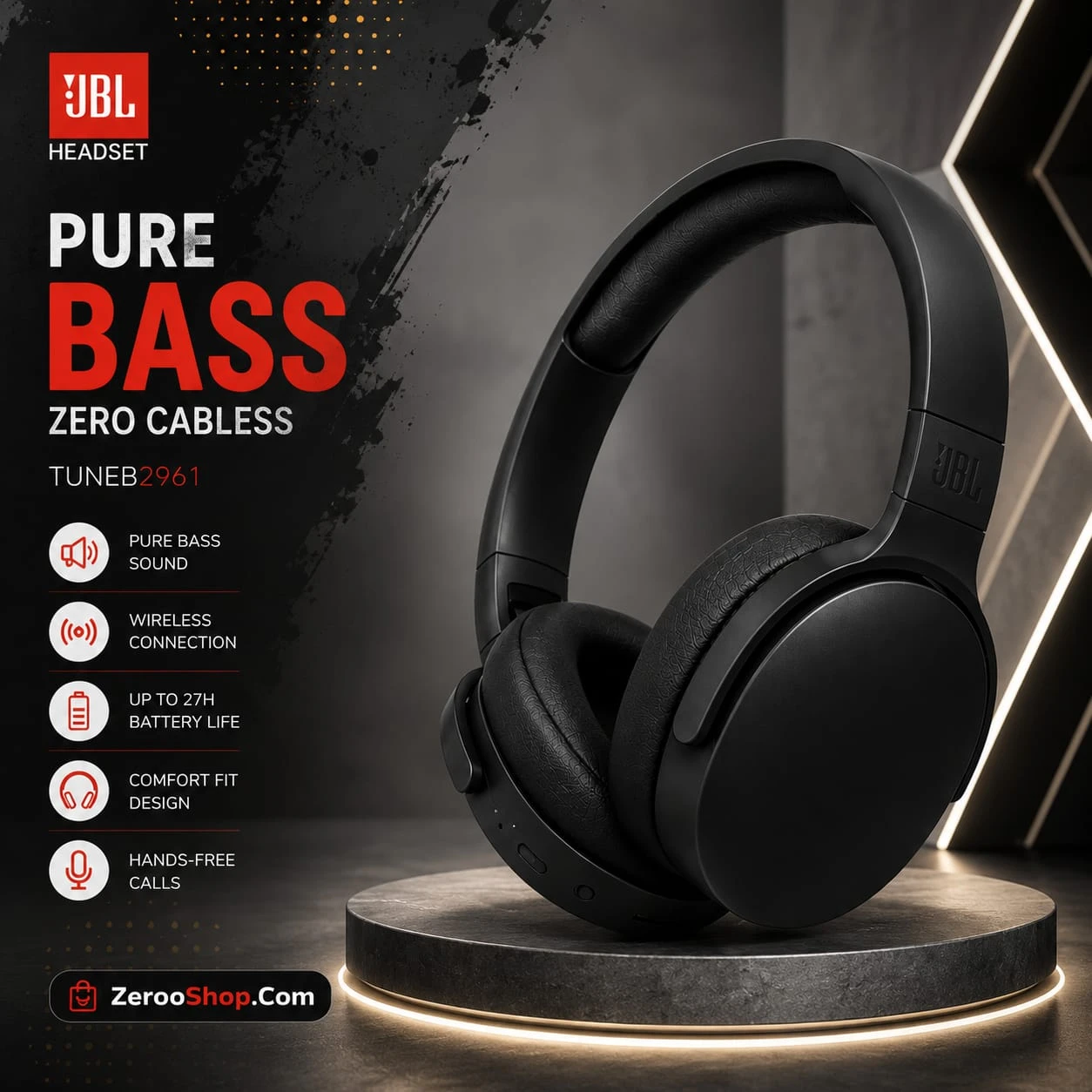 JBL Tune B2961 Wireless Bluetooth Headphone