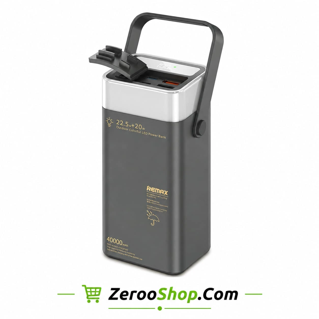 Remax RPP-596 40000mAh Outdoor Colorful LED Fast Charging Power Bank