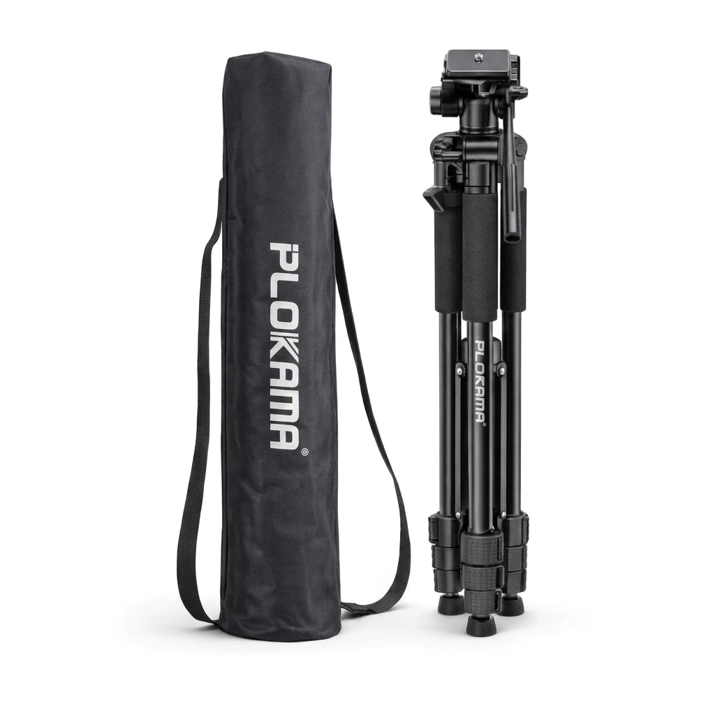 Original Plokama PK-9999 Professional Tripod For Camera And Mobile