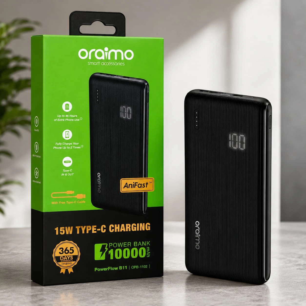 Oraimo PowerFlow B11 10000mAh Power Bank
