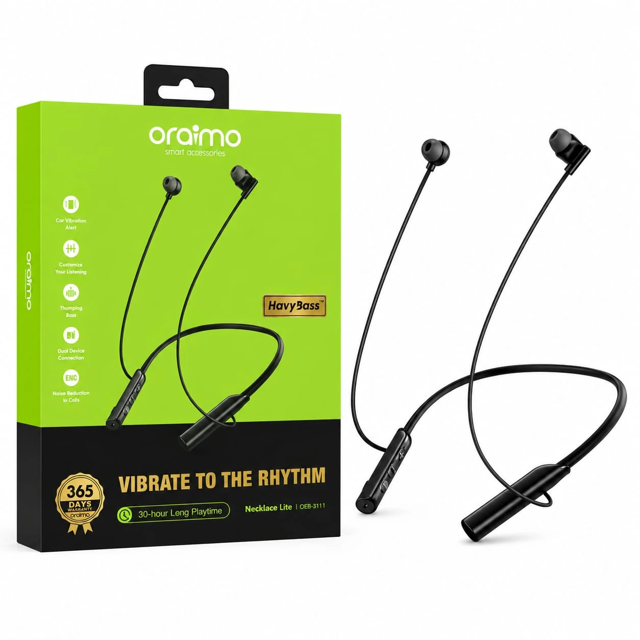 Oraimo Necklace Lite OEB-311 Wireless Neckband Earphone