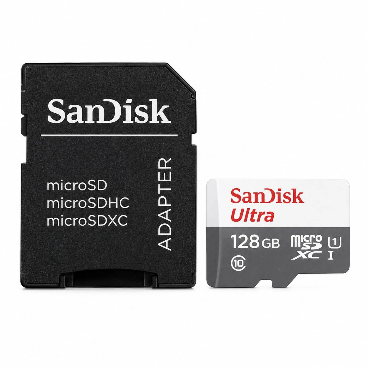 SanDisk Ultra 128GB microSDXC UHS-I Card with SD Adapter