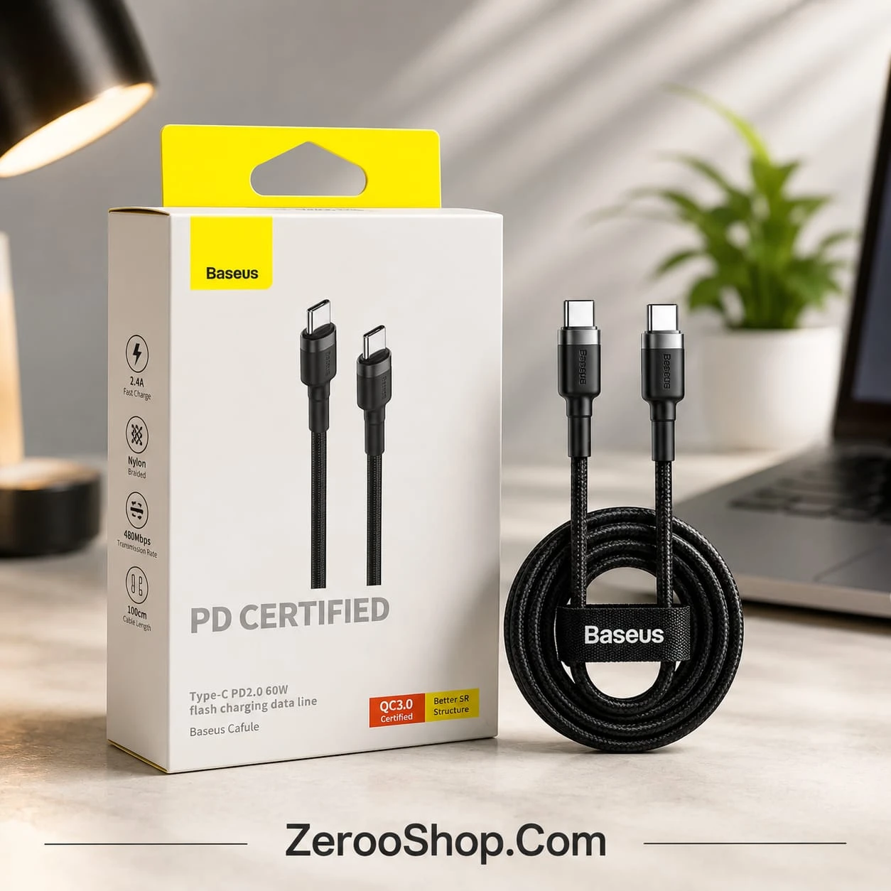 Baseus Cafule Type-C to Type-C Fast Charging Cable